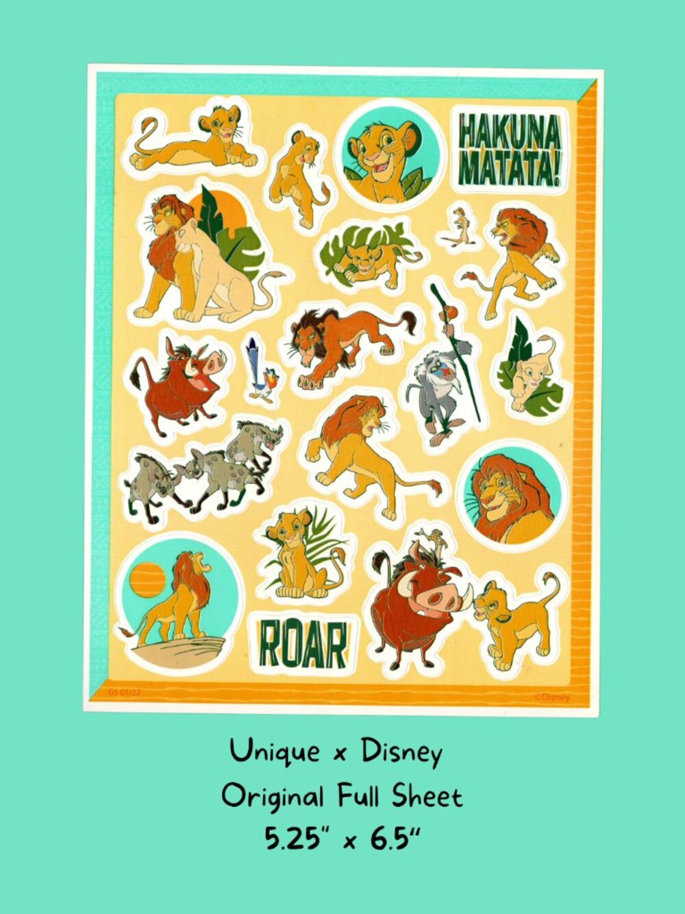 Disney's Lion King Sticker Sheet by Unique